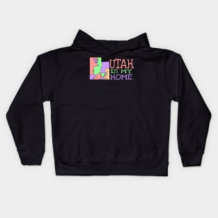 USA State: Utah Kids Hoodie